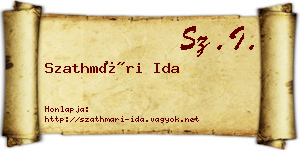 Szathmári Ida névjegykártya