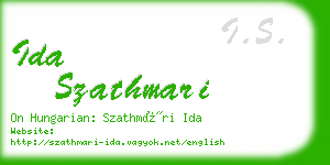 ida szathmari business card